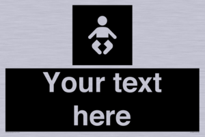 Custom information: black panel baby change